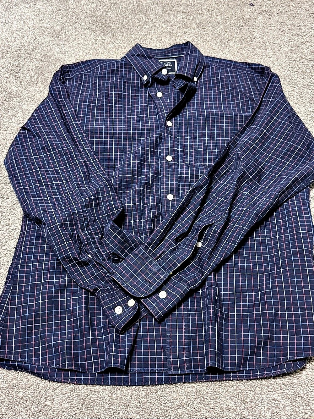 Charles Tyrwhitt Jermyn Street London Slim Fit Non-Iron Plaid Button Down Shirt